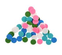 OUNONA Almohadillas de Repuesto para Difusor de Aromaterapia 25 MM 250 Unidades de Fibra de Algodón Almohadillas Redondas para Collar de Aromaterapia en Lago y Manzana Uso en