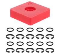 OUNONA Anillo de Retención para Llave de Impacto 3/8 con Junta Tórica y Clip de Fricción Kit 10 Piezas de Caucho para Mantenimiento y Reparaciones Herramientas Neumáticas