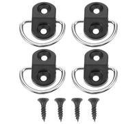 OUNONA Anillos De Amarre Para Maletero 4 Uds Ganchos De Carga Para Baúl De Coche Soporte Universal Para Red De Equipaje Fácil Instalación Y Organización