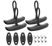 OUNONA Asas de Kayak en T Cuerda, Juego de 4 Manijas Resistentes para Transporte en Deportes Acuáticos y Pesca