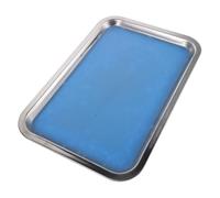 OUNONA Bandeja de disección revestida de cera - Bandeja de acero inoxidable reutilizable y gruesa para experimentos de laboratorio, ideal para estudiantes de ciencias y biología (12 x 8 pulgadas).