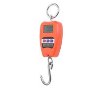 OUNONA Báscula Colgante Digital Portátil 200kg Gancho Electrónica para Pesar Maletas y Bolsas Viaje Industrial Precisión Alta Pantalla Lcd Naranja