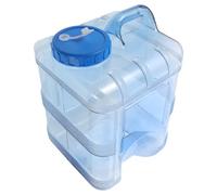 OUNONA Bidón de Almacenamiento de Líquidos de 15 L Tapa Segura y Estructura Resistente para Actividades al Aire Libre y Uso Diario