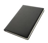 OUNONA Bloc de Notas A4 Negro Ligero y Portátil 96 Hojas de Pu y Papel para Planificación Diaria y Reuniones de Oficina