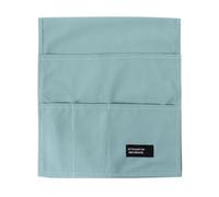OUNONA Bolsa Organizadora Diseño de Compartimentos Limpia y Reutilizable Azul de Algodón para Almacenamiento Multifuncional para Reposabrazos de Sofá