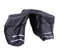 OUNONA Bolsa para Bicicleta de Gran Capacidad 25l Bolsillos Laterales | Poliéster Negro, Fácil de Instalar o Quitar, para Bike y Mountain Bike, Accesorio Trasero de Viaje