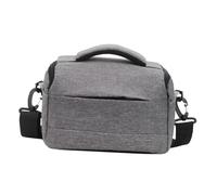 OUNONA Bolsa para Cámara Digital Gris Resistente al Desgaste Cremallera Metálica Suave Bolsa de Viaje Portátil para Cámara DSLR y Accesorios Bandolera Cómoda para Uso Fotografía y