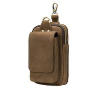 OUNONA Bolsa para Teléfono Móvil Clip de Cinturón en PU, Funda Resistente y Multifuncional para Aventura al Aire Libre y Trabajo de Construcción