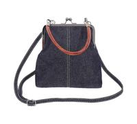 OUNONA Bolso de hombro de mezclilla: Bolso bandolera tipo hobo de mezclilla para mujer - tote multiusos con asa superior y cierre de beso - de moda para cócteles y eventos nocturnos.