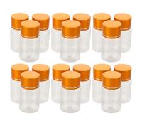 OUNONA Botellas de Plástico Transparentes de 15 Ml para Medicamentos 20 Piezas con Tapa Sellada Antihumedad Frascos Pequeños para Pastillas y Polvo Organizador Portátil para Viaje y