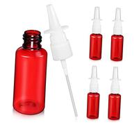 OUNONA Botellas De Spray Vacías Transparentes 5 Unidades 30 Ml Compactas Para Viaje y Uso Diario Pulverizador Blanco y Diseño De Niebla Fina