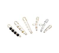 OUNONA Broche Ajustador De Talla Para Pantalones y Cinturones, 6 Piezas, Pinzas Para Ropa, Hebilla Para Bufanda y Chal, Accesorio De Moda Para Mujer, Uso Diario y Fiestas