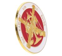 OUNONA Broche de Justicia de Metal Dorado Hecho a Mano, Insignia de Abogado, Pasador de Traje Legal para Mujeres, Accesorio para Eventos y Reuniones Jurídicas, Diseño Balanza y Espada