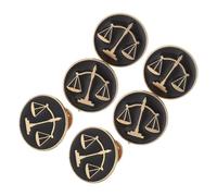 OUNONA Broche de Solapa de Metal Libra 6 Piezas para Traje de Hombre y Mujer Pin de Juez y Estudiante de Derecho Accesorio Formal para Regalos Abogados y Eventos Legales