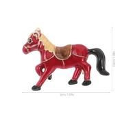 OUNONA Broche para Mujer de Caballo Rojo Vintage Broche Decorativo Diseño de Arte Ecuestre Accesorio Simbólico de Suerte y Pasión para Fiestas Carnaval y Uso Diario