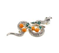 OUNONA Broche Serpiente con Detalles Pin Resistente para Ropa y Accesorios Diseño Simbólico de Sabiduría y