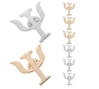 OUNONA Broches de Solapa Temática de Psicología 8 Piezas 4 Dorados y 4 Plateados Aleación Resistente Accesorios para Traje y Suéter Broches para Hombre y Mujer Regalos para