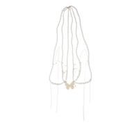 OUNONA Cadena de Cintura de Perlas de Varias Capas para Mujer Joyería Corporal Bohemia Cinturón Vientre para Fiestas de Noche Boda Playa Accesorios de Moda