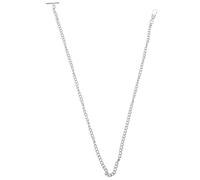 OUNONA Cadena para Reloj de Bolsillo de Metal Plateado Cierre T-Bar Vintage Versátil para Cinturón de Jeans o Chaleco Accesorio Resistente para Hombres y Mujeres