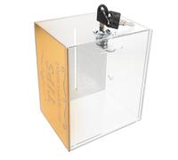 OUNONA Caja de Acrílico Transparente y Gran Capacidad con Cerradura para Donaciones y Sugerencias en Oficina y Restaurante