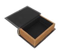 OUNONA Caja de Almacenamiento Biblia de Madera para Navidad Cajas para Dulces Navideños Decoración Navideña para Regalos