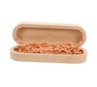 OUNONA Caja de Madera para Recuerdos de Embarazo Almacenamiento de Pruebas de Embarazo Caja de Maternidad de Rafia para Anuncios Diseño Elegante y Multiusos