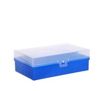 OUNONA Caja de plástico para con tapa transparente: organizador de almacenamiento de de 5, 8 y 12 ml con 60 rejillas - Protector de portabotellas pequeño para congeladores de laboratorios clínicos