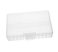 OUNONA Caja Organizadora para Baterías AAA Transparente Resistente y Duradera Contenedor Tapa para Almacenamiento Seguro y Compacto de Pilas para Orden Hogar y Taller