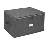 OUNONA Caja Organizadora Plegable para Almacenamiento Portátil y Divisores Ajustables, Base Reforzada Asas Resistentes Ahorro de Espacio Hogar para Copas de Cristal y Goblets