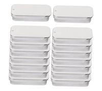 OUNONA Cajas Pequeñas de Hojalata Tapa a Presión Mini Latas Portátiles para Perfumes y Bálsamos Caja de Hojalata para 16 Piezas Diseño Práctico y