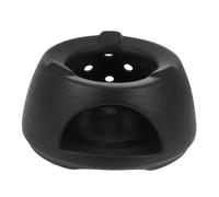 OUNONA Calentador De Tetera Cerámico Negro Antideslizante para Velas, Base Calefactora De Té Resistente, Apto para Hogar y Mesa, Soporte para Calentar Teteras Compacto y Práctico