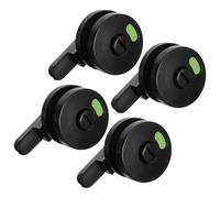 OUNONA Cerradura de Baño Indicador de Ocupación 4 Piezas, Pestillo de Privacidad para Puertas de Baños Públicos, Manija de Puerta de Nylon Resistente y Anticorrosión para Cabinas