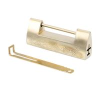 OUNONA Cerradura Retro para Joyero de Cobre Macizo Mini Candado Chino Antiguo con Llave Decorativo y Seguro para Armarios y Cajas Pequeñas Diseño Portátil y Fácil Uso