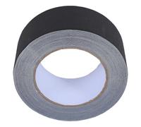 OUNONA Cinta Americana Negra Mate 2 Pulgadas X 30 Yardas Rollo de Cinta Adhesiva Industrial para Cubrir Cables Reparar Alfombras y Fijar Tapetes en Pisos y Fácil de Rasgar