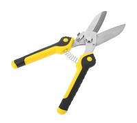OUNONA Cizalla de metal de cabeza recta, tijeras cortadoras de metal de acero inoxidable, herramienta de corte multiusos para cartón y alambre eléctrico, para mecánicos