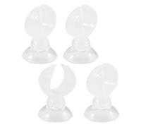 OUNONA Clip de Ventosa para Tubo de Alimentación de Acuario Abrazadera Organizador de Manguera Soporte para Pecera 4 Piezas Instalación y Uso