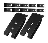 OUNONA Clips para Cinturón Metal 12 Piezas, Hebillas Resistentes de Hierro para Bricolaje, Accesorios para Cinturones y Llaveros, Uso en Oficina y Actividades al Aire Libre, Tamaño 57x26