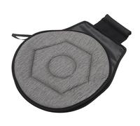 OUNONA Cojín Giratorio Para Asiento De Coche y Silla Diseño Ligero y Portátil Con Base Rotativa Para Mayor Movilidad y Comodidad Transpirable y Seguro Color Gris Oscuro