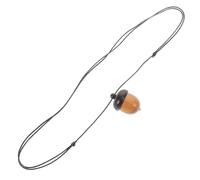 OUNONA Collar Colgante de Bellota de Ébano Caja Gawu Abrible Collar Largo Ajustable de Madera para Joyas DIY y Accesorios de Moda Dijes de Bellota para Mujer del Día de San Patricio