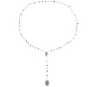 OUNONA Collar de Cuentas de Oración Verde Nuestra Señora de Guadalupe, Rosario Masculino de Cuentas Pulidas para Hombres, Cadena de Collar Religioso para Uso Diario y Obsequio Especial