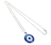 OUNONA Collar de de Turco para Mujeres y Niñas Joyería de Moda con Colgante Azul Amuleto Protector Accesorio Elegante y