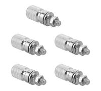 OUNONA Conectores Banana para Altavoces M5 X 33 MM 5 Piezas Terminales Metálicos de Cobre para Cables de Altavoz Conector de Bornes de Conexión Uso Industrial y Laboratorio