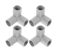 OUNONA Conectores de PVC para Vallas Infantiles, Accesorios de Codo en Forma de T, Instalación sin Herramientas y Tamaño Ajustable para Interiores y Balcones, Paquete de 4 Piezas