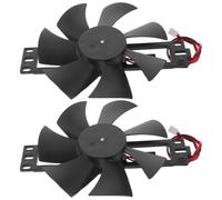 OUNONA cooktop cooling fan, induction cooker accessories, 12V/18V, 2pcs, black, plastic and copper, heat resistant build, quiet operation, electronics cabinet