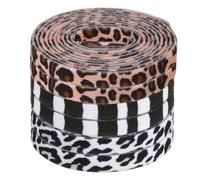OUNONA Cordones elásticos planos con motivos de animales, 3 pares de leopardo cebra vaca patrón para zapatillas y zapatos casuales, diseño individual y material de poliéster duradero