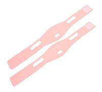 OUNONA Correa de Barbilla Antirronquidos Unisex de Tela Elástica Rosa Corrección Cómoda Respiración y Diseño Transpirable, Paquete de 2 Unidades para Uso Nocturno