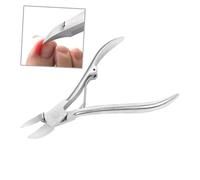 OUNONA Cortador de Uñas de Acero Inoxidable para Pedicura y Manicura Profesional Pinzas para Cutículas con Resorte Fuerte Herramienta Duradera para Eliminar Piel Muerta y Uñas Encarnadas