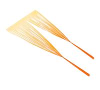 OUNONA Cortina de Flecos de Plástico 1X2 M Color Naranja Degradado Accesorio Decorativo para Fiestas y Cumpleaños Fondo para Fotos y Decoración de Puertas