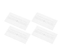 OUNONA Cubierta de Vidrio Transparente de Repuesto para Interruptor Manual de Alarma contra Incendios, 4 Piezas, Vidrio Resistente al Calor, Compatible Sistema de Emergencia y Punto