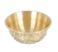 OUNONA Cuenco Decorativo de Cobre en Forma de Cornucopia, Adorno Creativo para Hogar y Oficina, Decoración Festiva para Escritorio, Obsequio Original para Navidad y Ambiente Acogedor